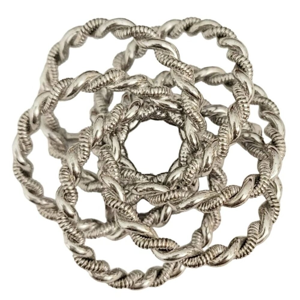 Sterling Alice Caviness Love, Mobius, Eternity Knot Brooch Pin, Signed
